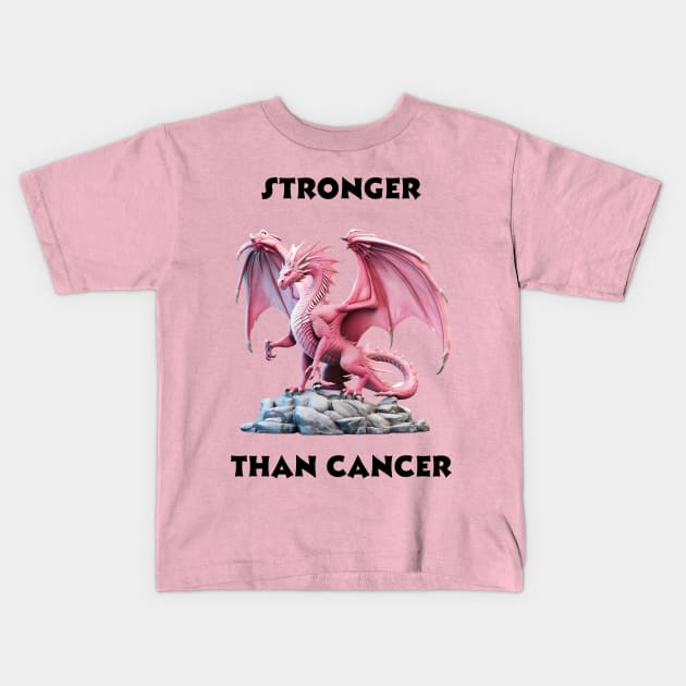 STRONGER THAN CANCER v2 Kids T-Shirt by Mystik Media LLC